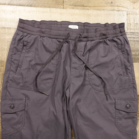 L.L. Bean Vista Camp Crop Pants Women’s XL Dark Gray - Picture 2 of 12